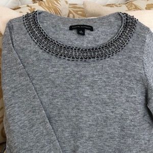 Banana Republic 3/4 sleeve gray sweater